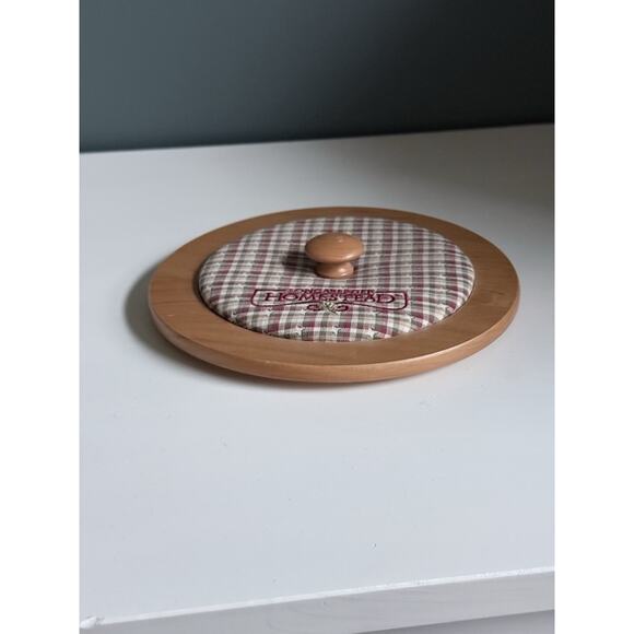 Longaberger 2002 Woven Memories Basket WoodCraft Lid Homestead Plaid Vintage T63 - Picture 2 of 4